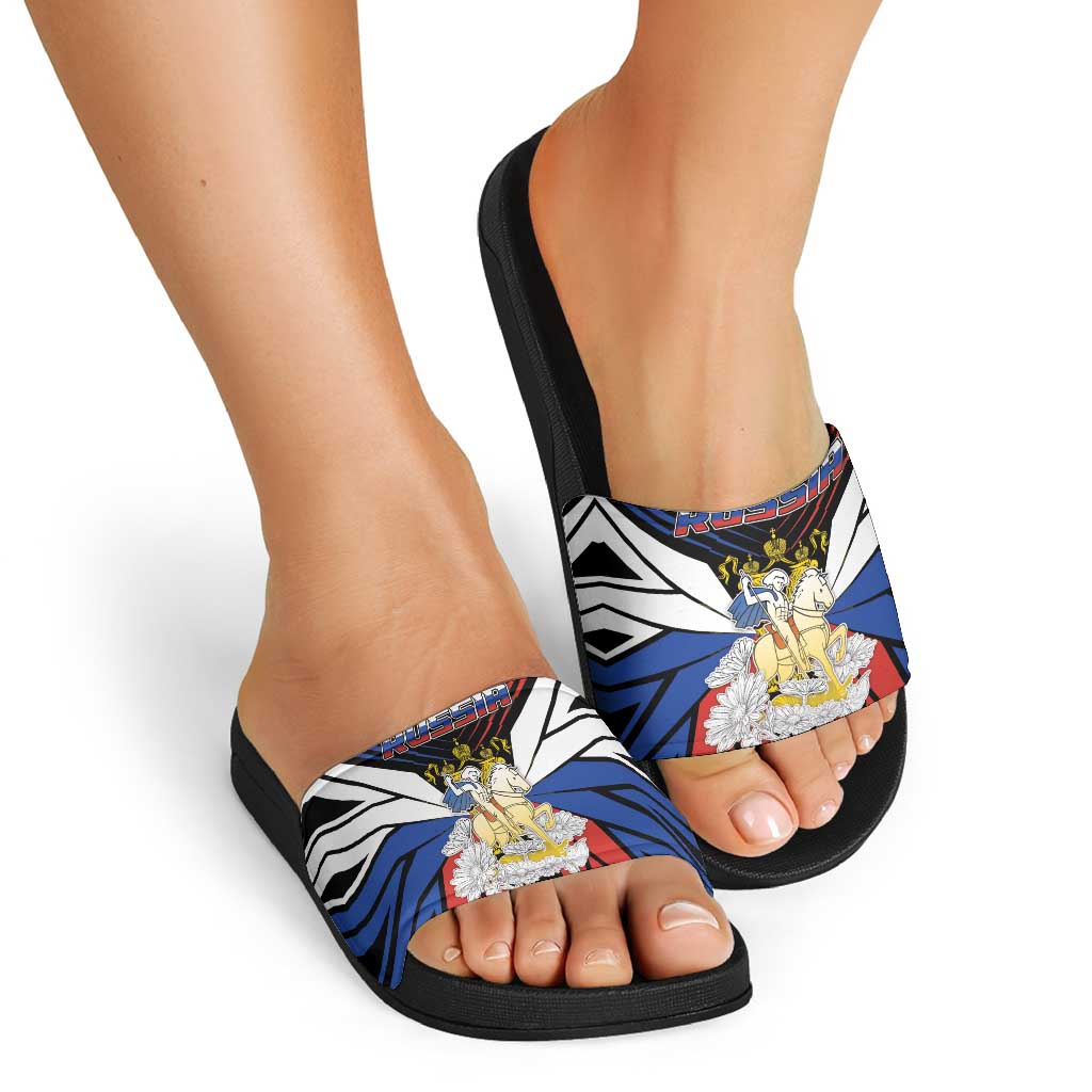 Russia Slide Sandals Symbol Saint George Slaying The Dragon DT05