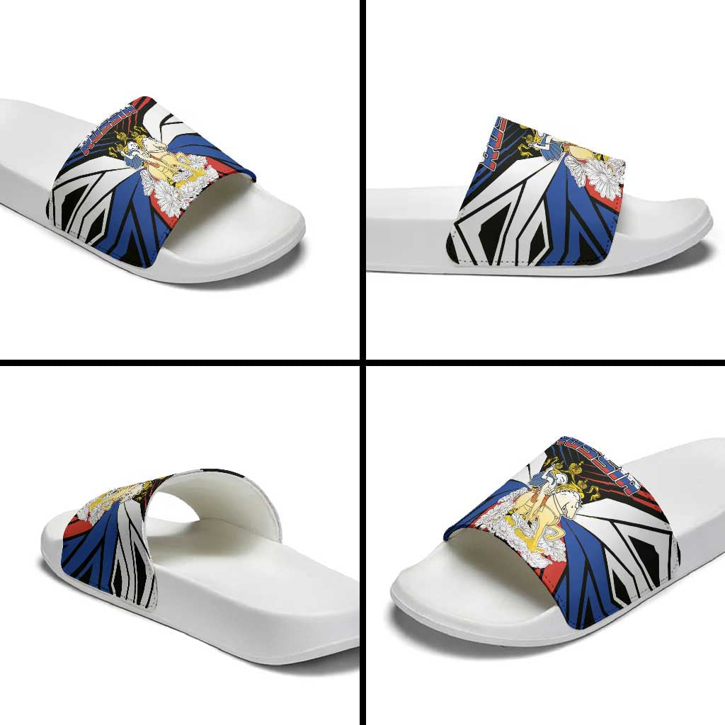 Russia Slide Sandals Symbol Saint George Slaying The Dragon DT05