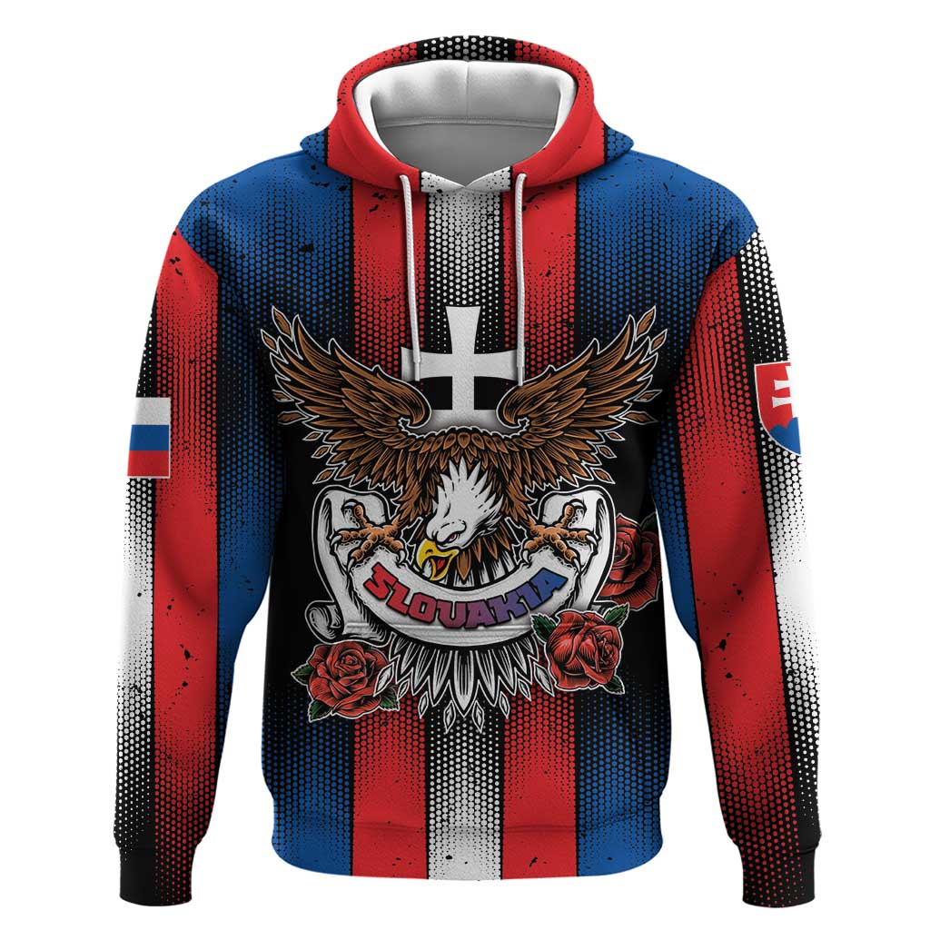 Personalized Slovakia Hoodie The Eagle Double Cross Symbol DT05