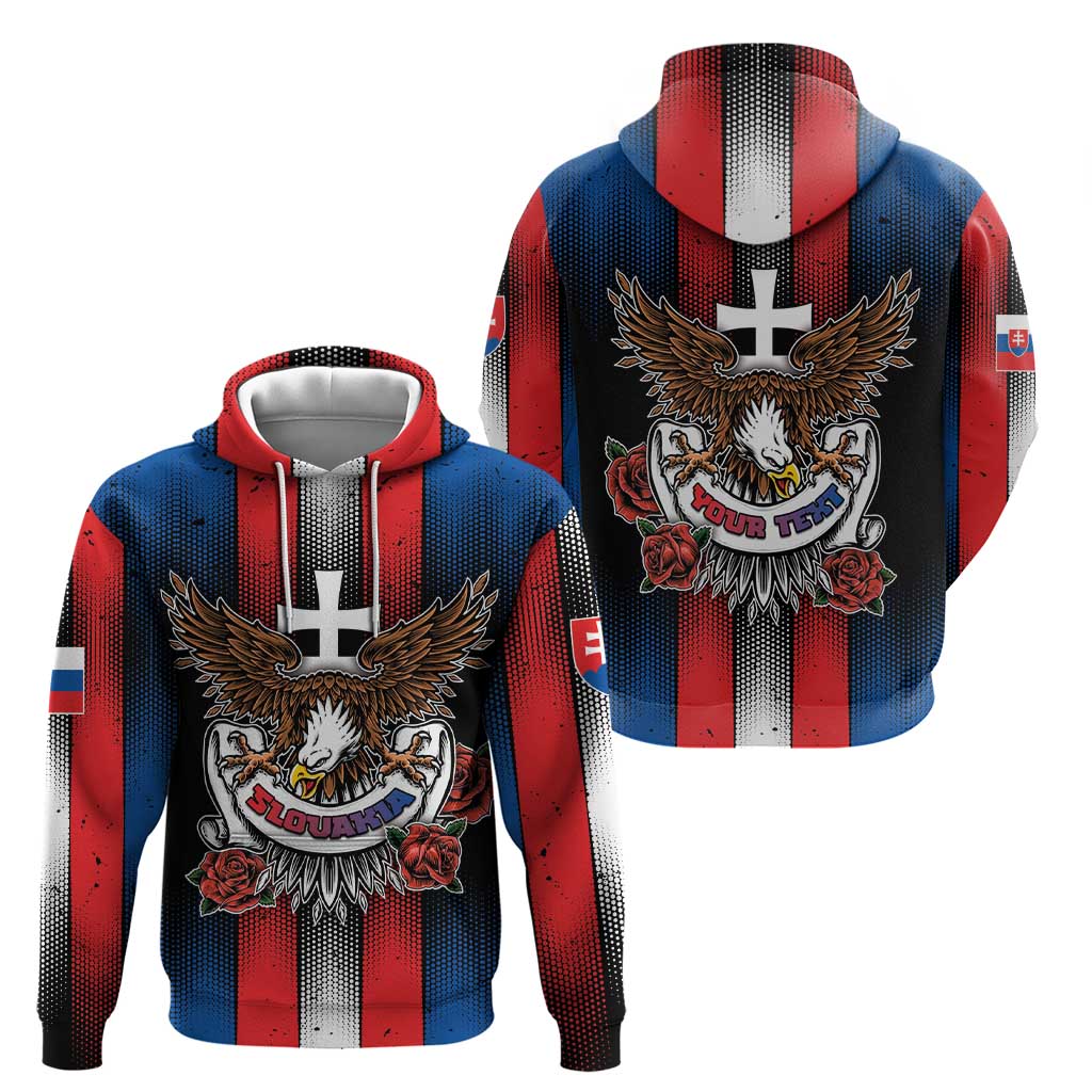 Personalized Slovakia Hoodie The Eagle Double Cross Symbol DT05