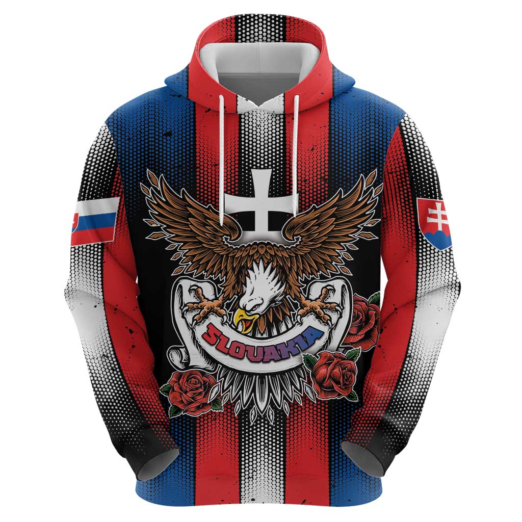 Personalized Slovakia Hoodie The Eagle Double Cross Symbol DT05