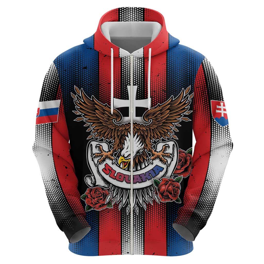 Personalized Slovakia Hoodie The Eagle Double Cross Symbol DT05