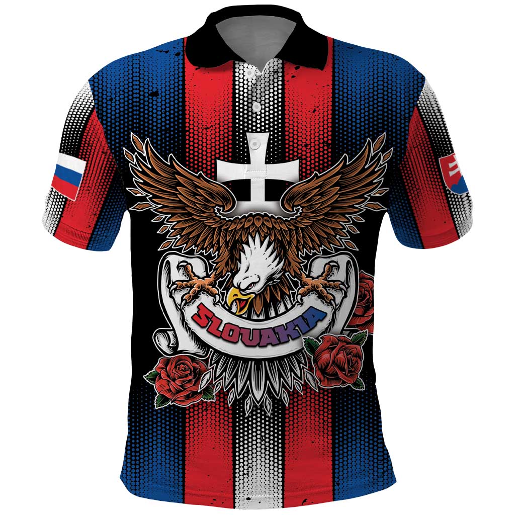 Personalized Slovakia Polo Shirt The Eagle Double Cross Symbol DT05