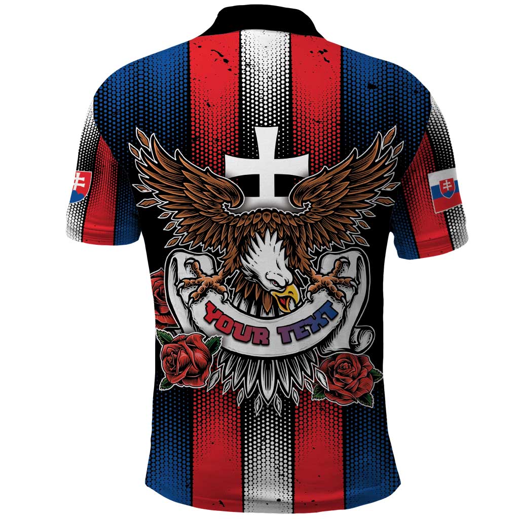 Personalized Slovakia Polo Shirt The Eagle Double Cross Symbol DT05