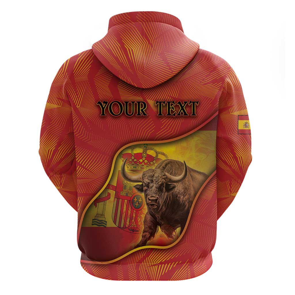 Personalized Spain Hoodie The Spanish Fighting Bull With Coat Of Arms DT05
