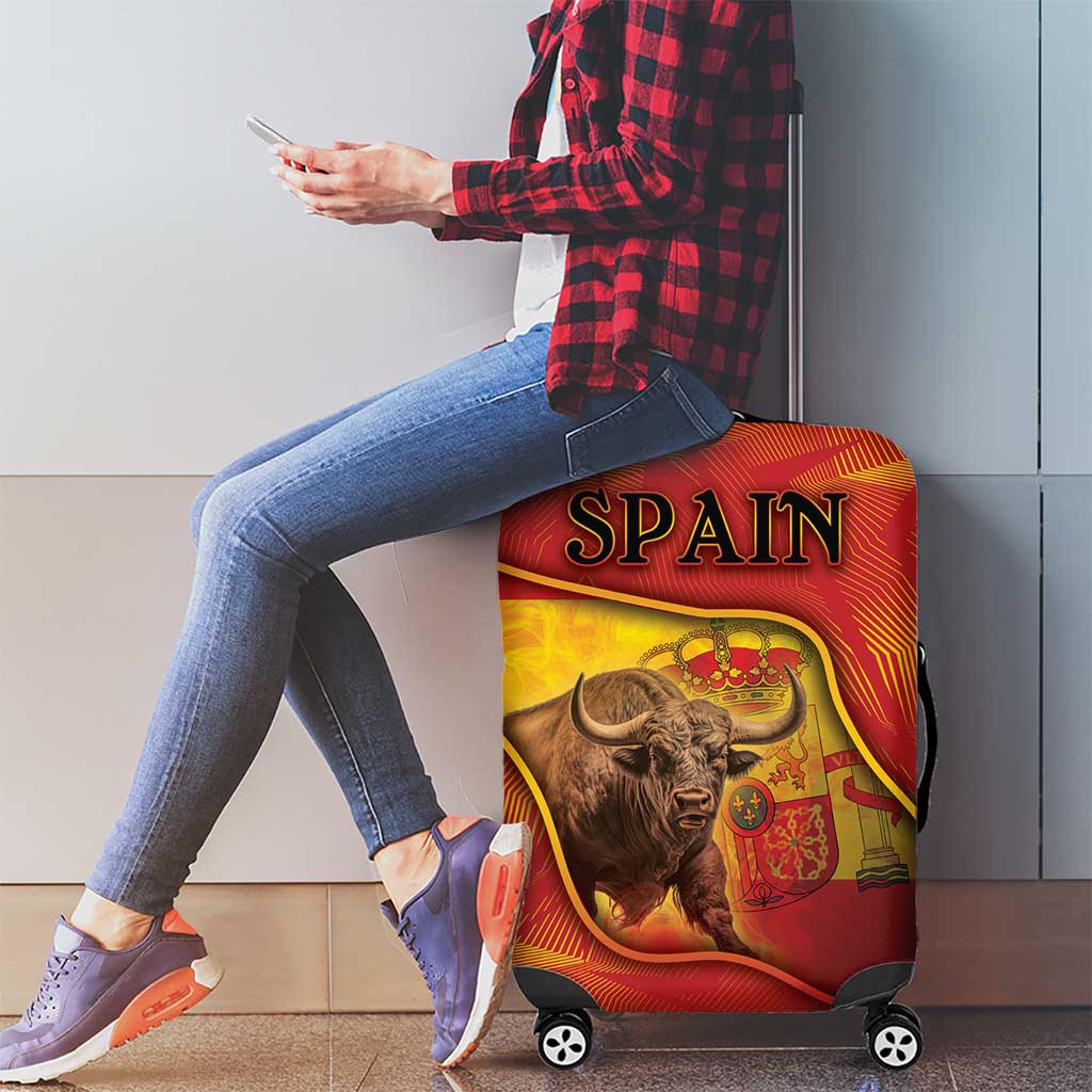 Spain Luggage Cover The Spanish Fighting Bull With Coat Of Arms DT05