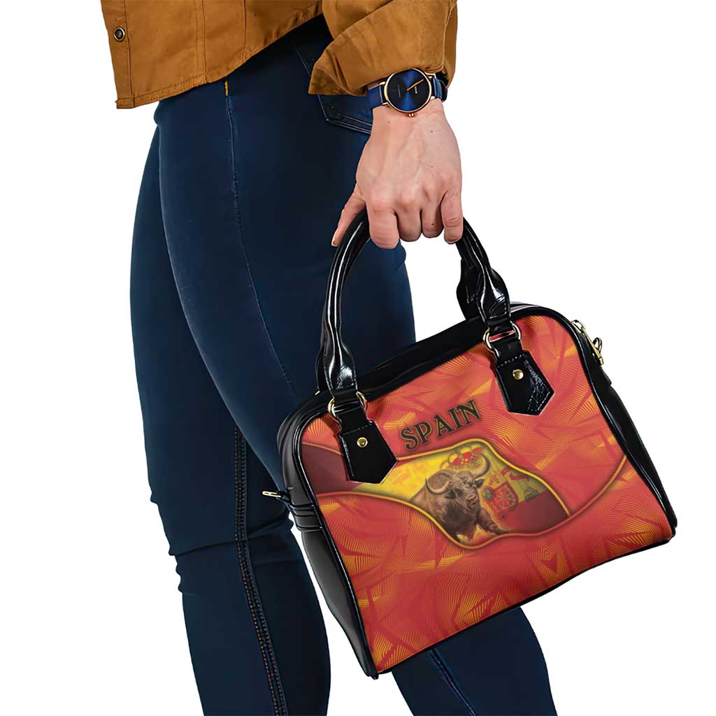 Spain Shoulder Handbag The Spanish Fighting Bull With Coat Of Arms DT05