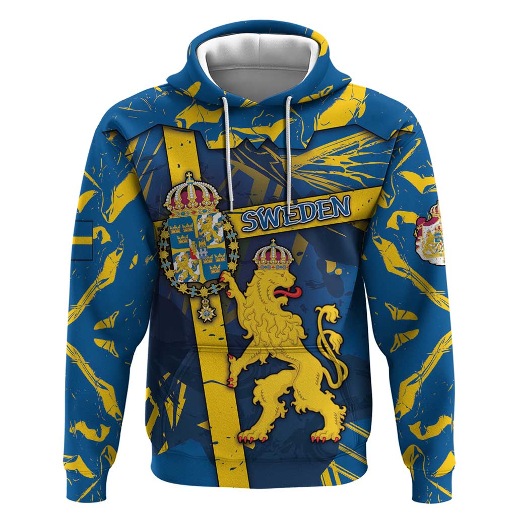 Personalized Sweden Hoodie Coat Of Arms Unique Style DT05