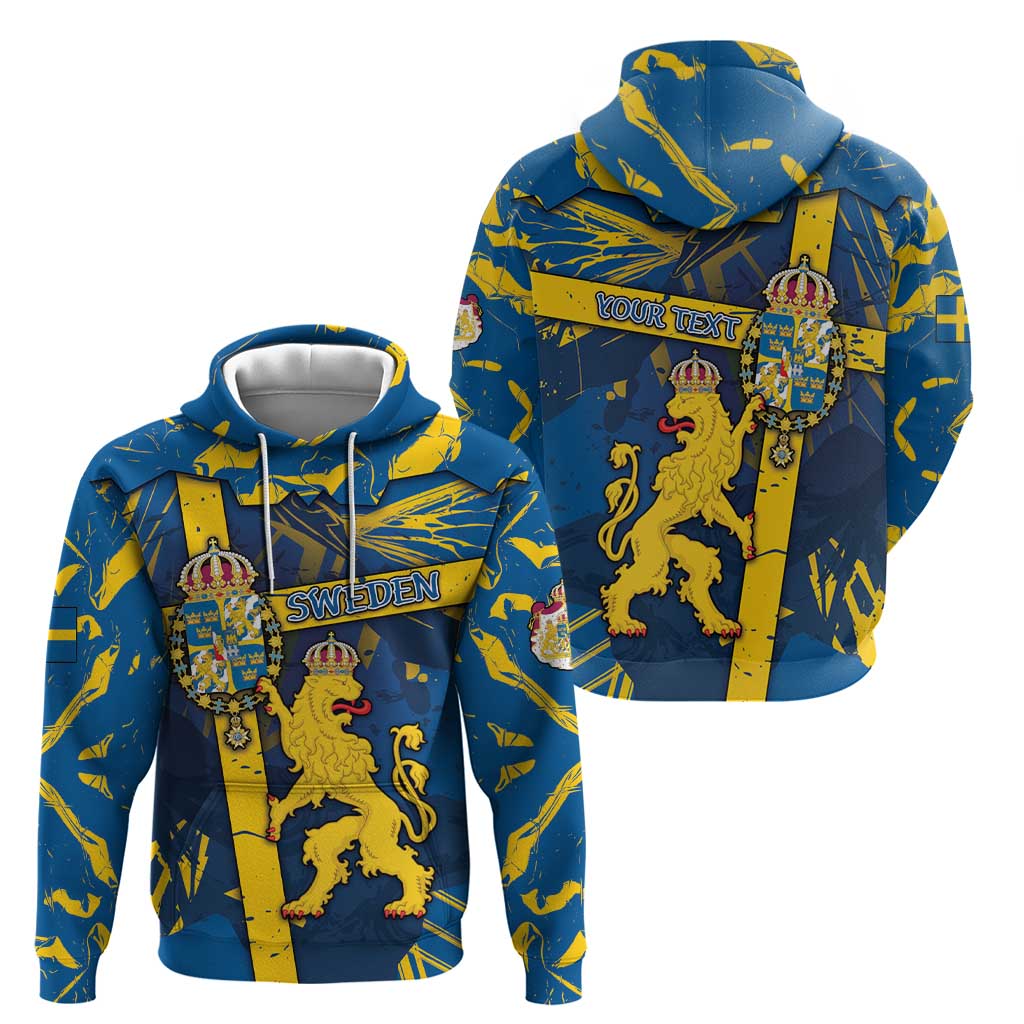 Personalized Sweden Hoodie Coat Of Arms Unique Style DT05