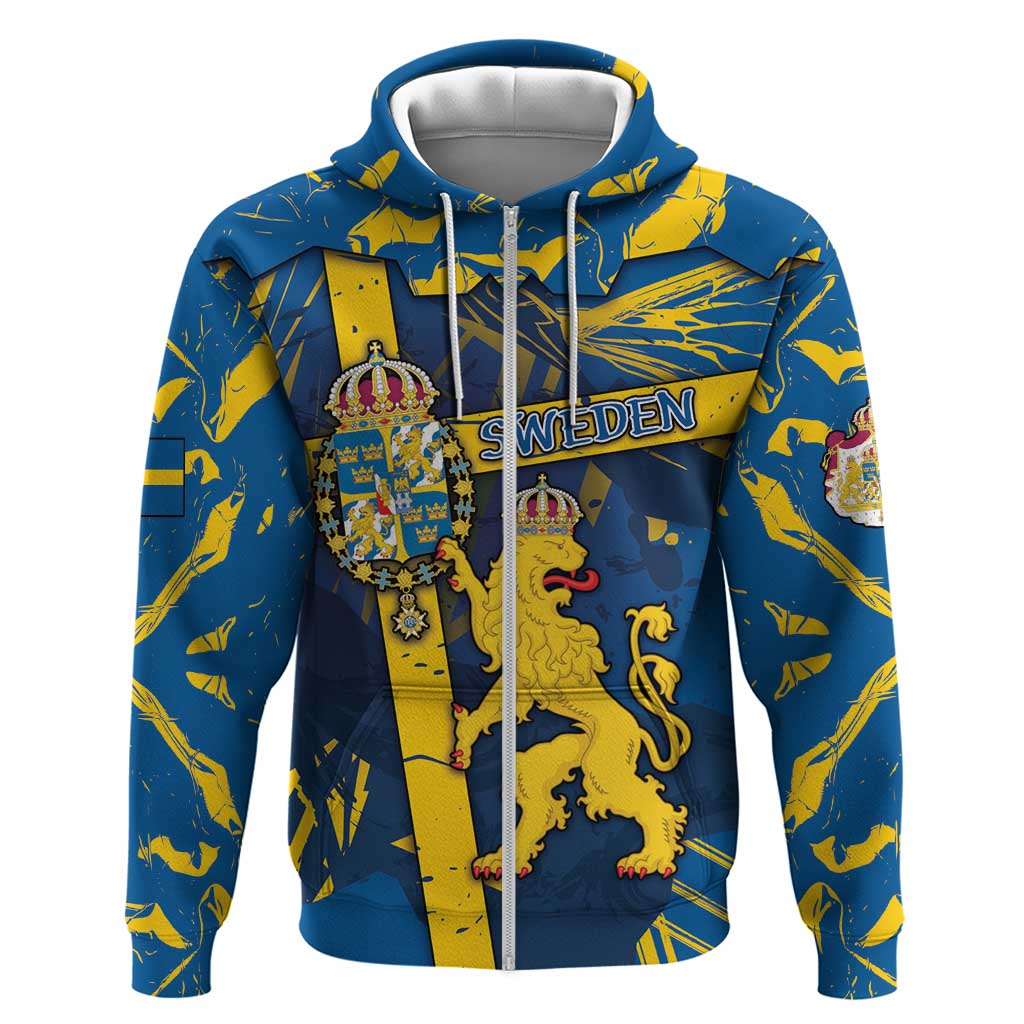 Personalized Sweden Hoodie Coat Of Arms Unique Style DT05