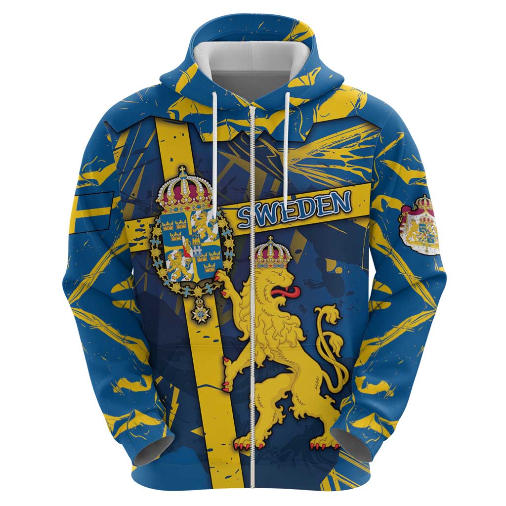 Personalized Sweden Hoodie Coat Of Arms Unique Style DT05