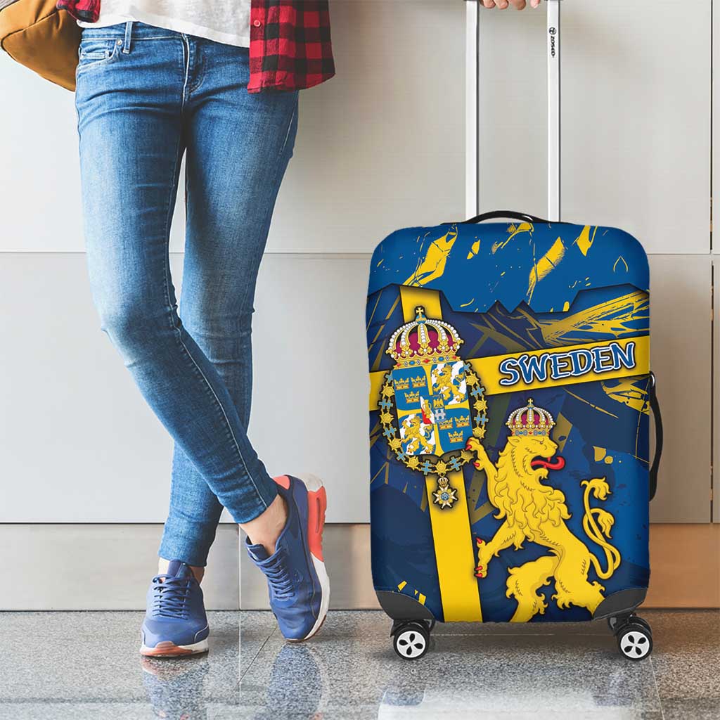Sweden Luggage Cover Coat Of Arms Unique Style DT05