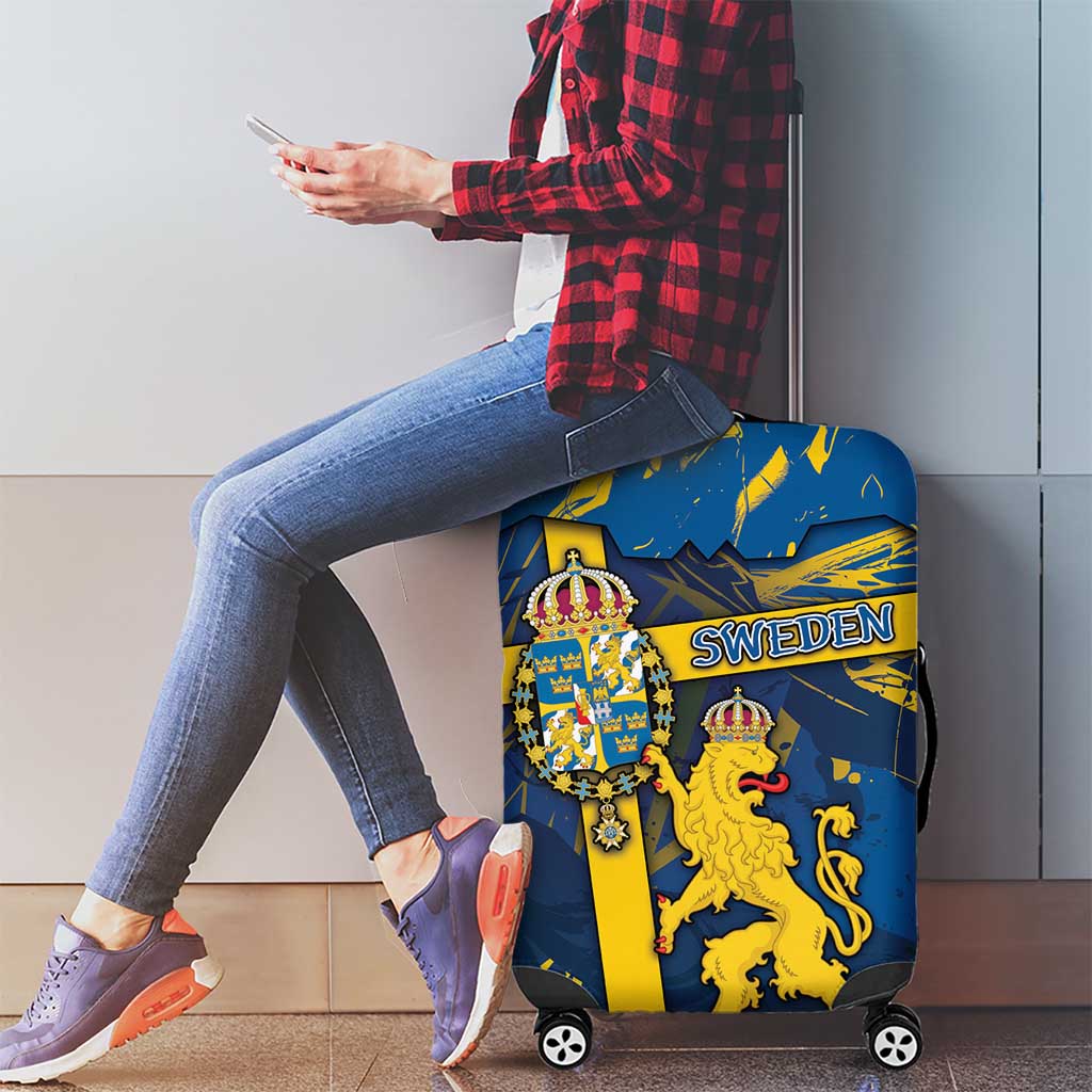 Sweden Luggage Cover Coat Of Arms Unique Style DT05