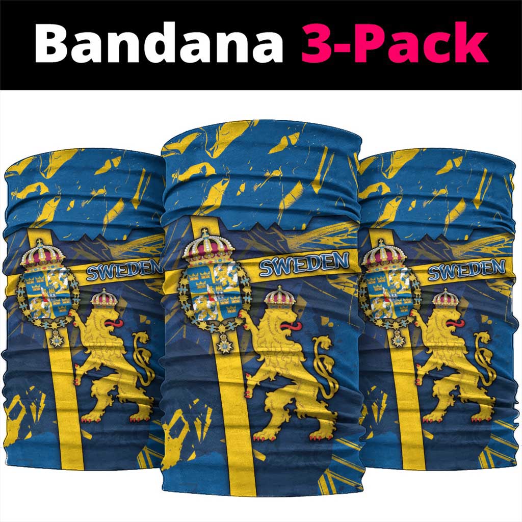 Sweden Neck Gaiter Coat Of Arms Unique Style DT05
