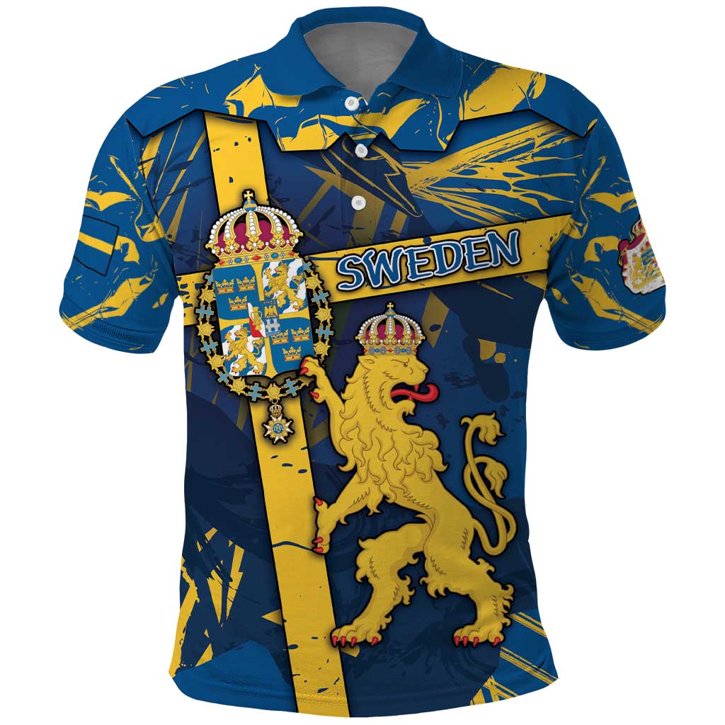 Personalized Sweden Polo Shirt Coat Of Arms Unique Style DT05