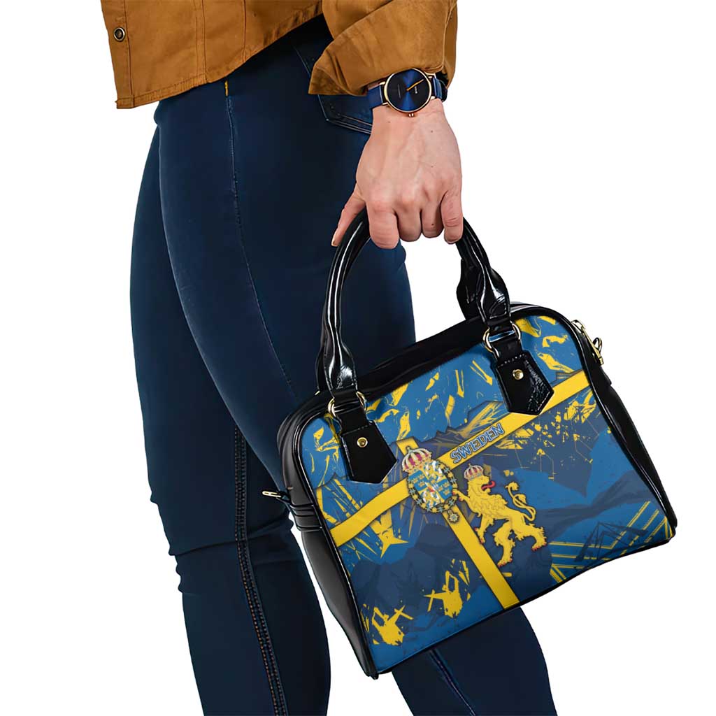 Sweden Shoulder Handbag Coat Of Arms Unique Style DT05