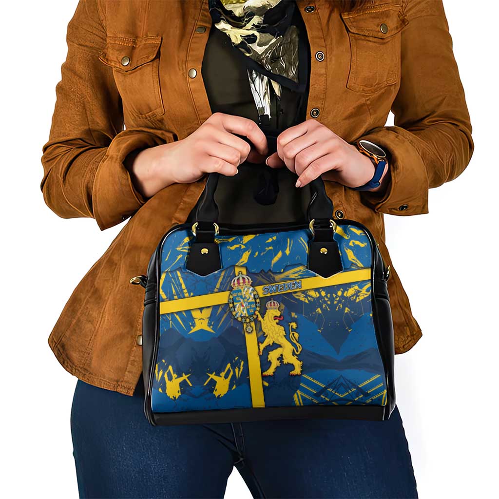 Sweden Shoulder Handbag Coat Of Arms Unique Style DT05