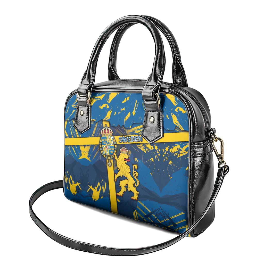 Sweden Shoulder Handbag Coat Of Arms Unique Style DT05