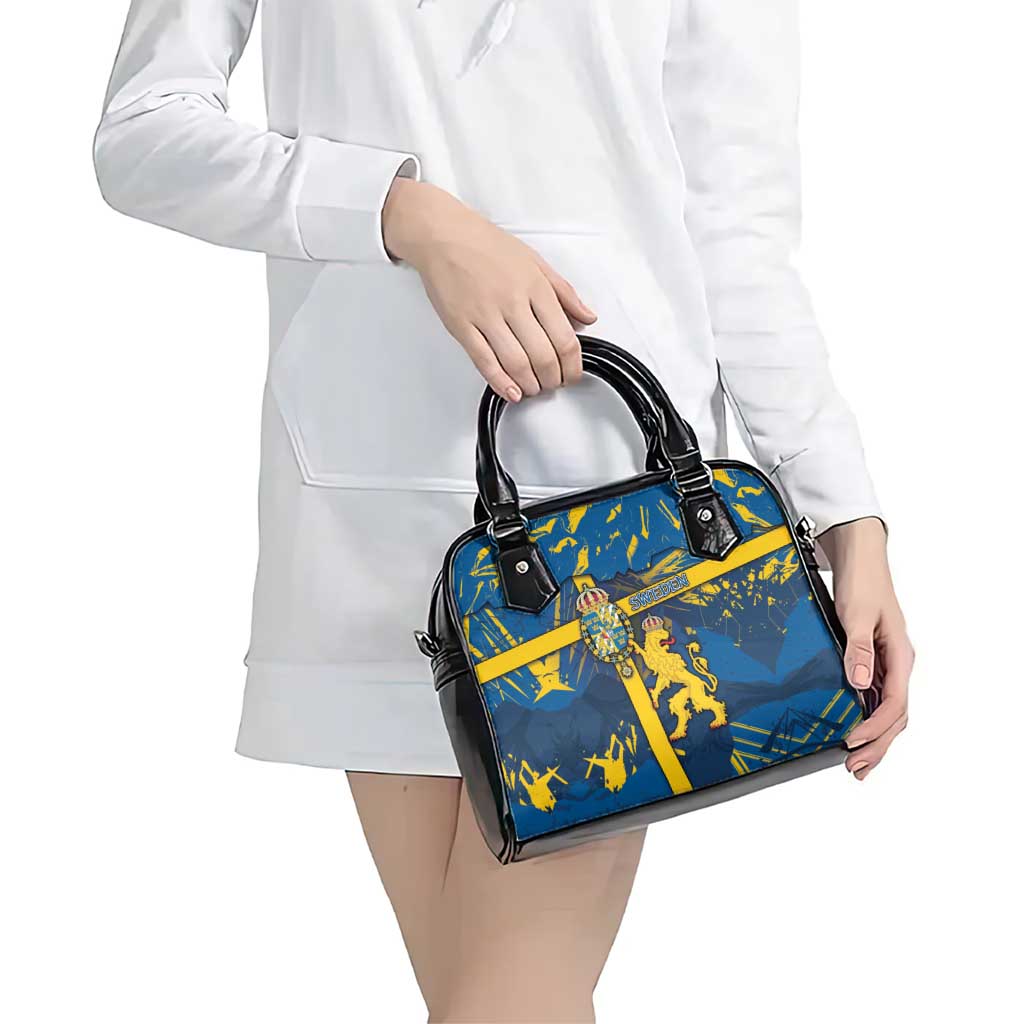 Sweden Shoulder Handbag Coat Of Arms Unique Style DT05