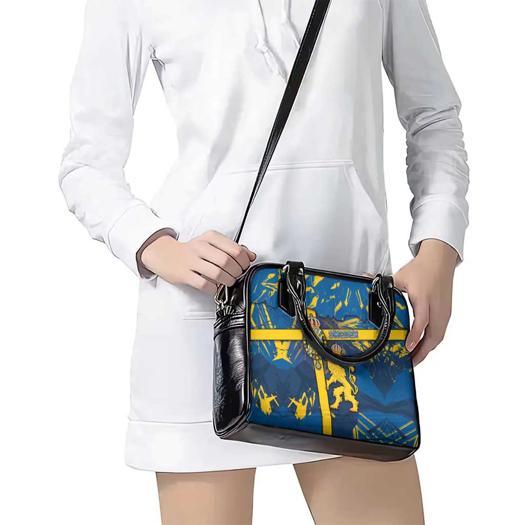 Sweden Shoulder Handbag Coat Of Arms Unique Style DT05