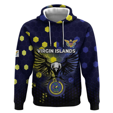 Personalized United States Virgin Islands Hoodie Eagle Bird Unique Style DT05