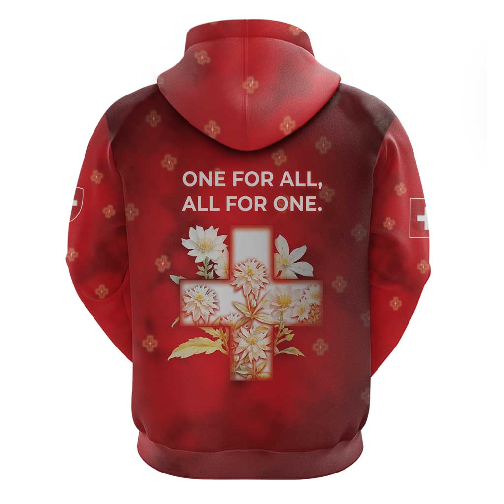 Switzerland Hoodie One For All All For One DT05