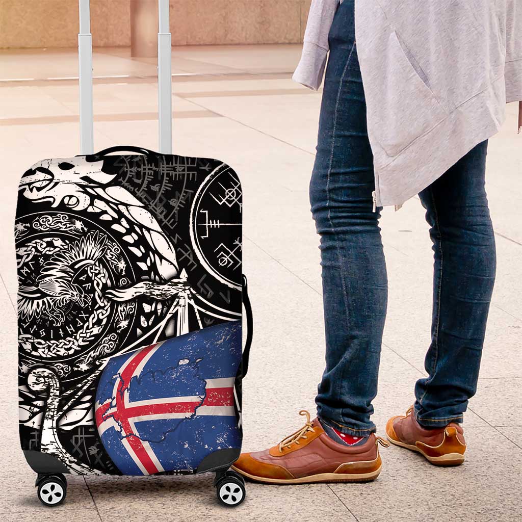 Viking Iceland Luggage Cover Icelander Viking Ship DT05