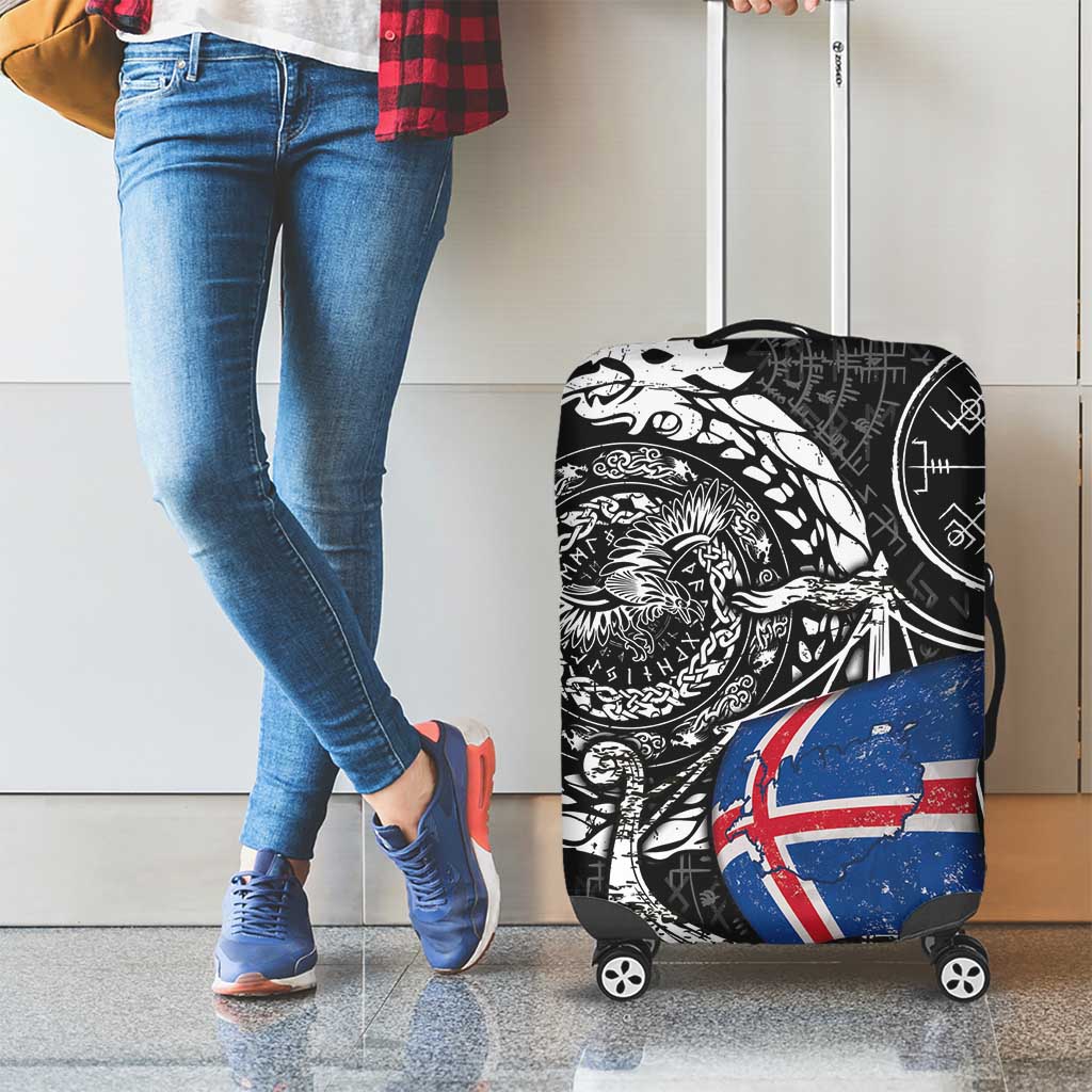 Viking Iceland Luggage Cover Icelander Viking Ship DT05
