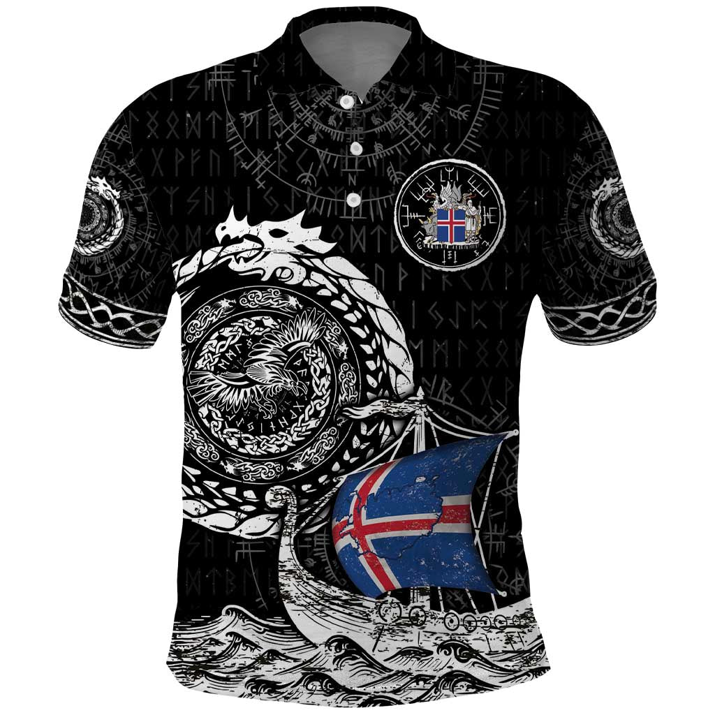 Personalized Viking Iceland Polo Shirt Icelander Viking Ship DT05