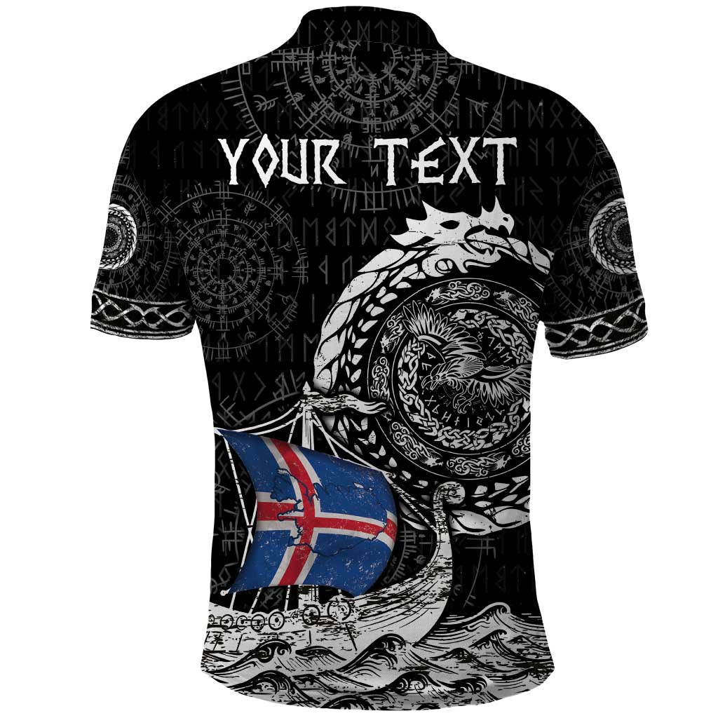 Personalized Viking Iceland Polo Shirt Icelander Viking Ship DT05