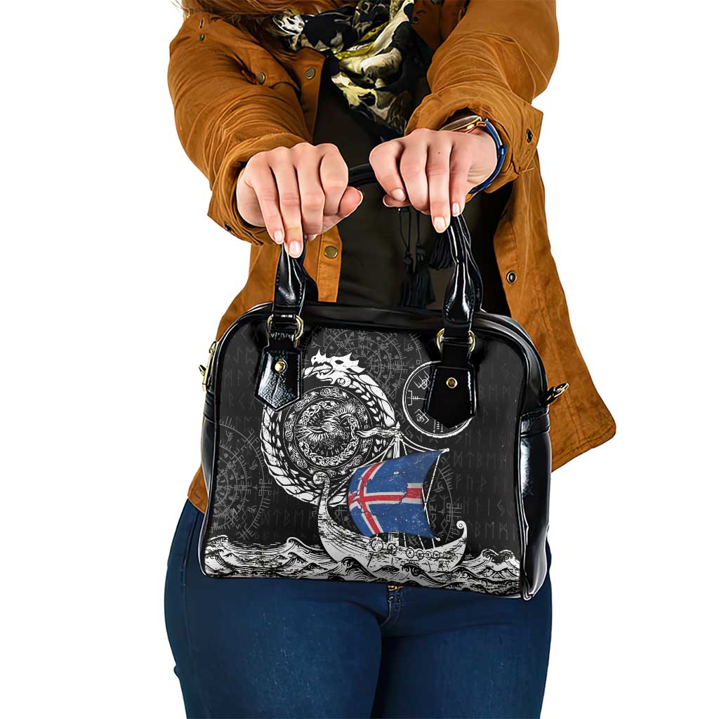 Viking Iceland Shoulder Handbag Icelander Viking Ship DT05