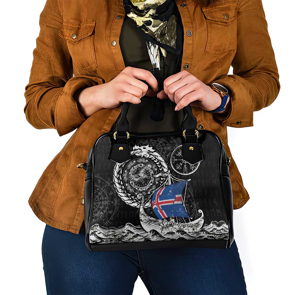 Viking Iceland Shoulder Handbag Icelander Viking Ship DT05
