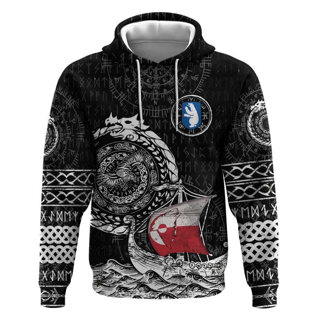 Personalized Viking Greenland Hoodie Greenlander Viking Ship DT05
