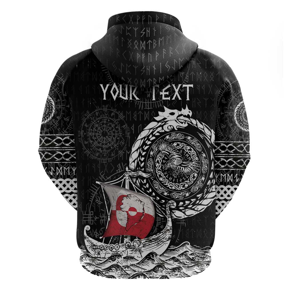 Personalized Viking Greenland Hoodie Greenlander Viking Ship DT05