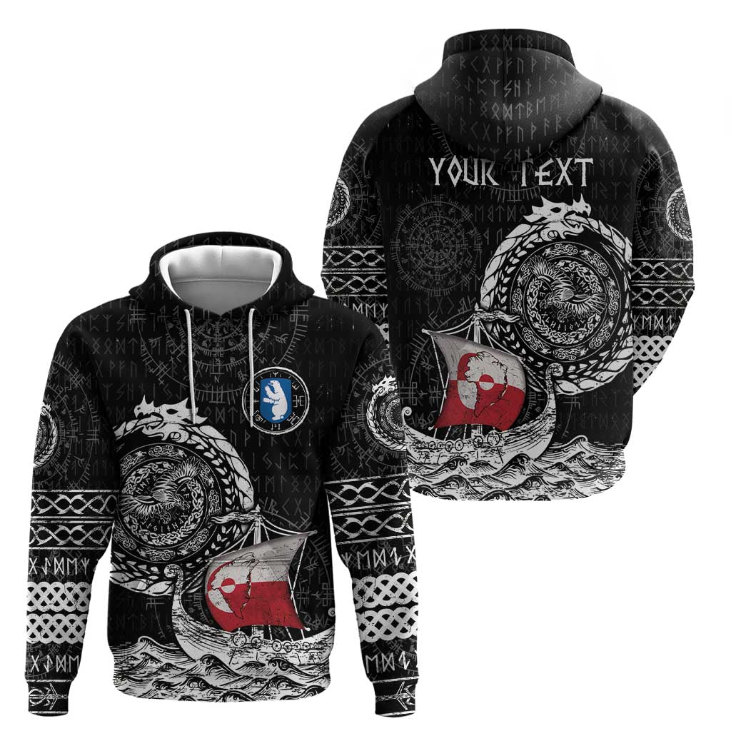 Personalized Viking Greenland Hoodie Greenlander Viking Ship DT05