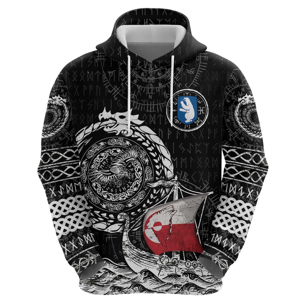 Personalized Viking Greenland Hoodie Greenlander Viking Ship DT05