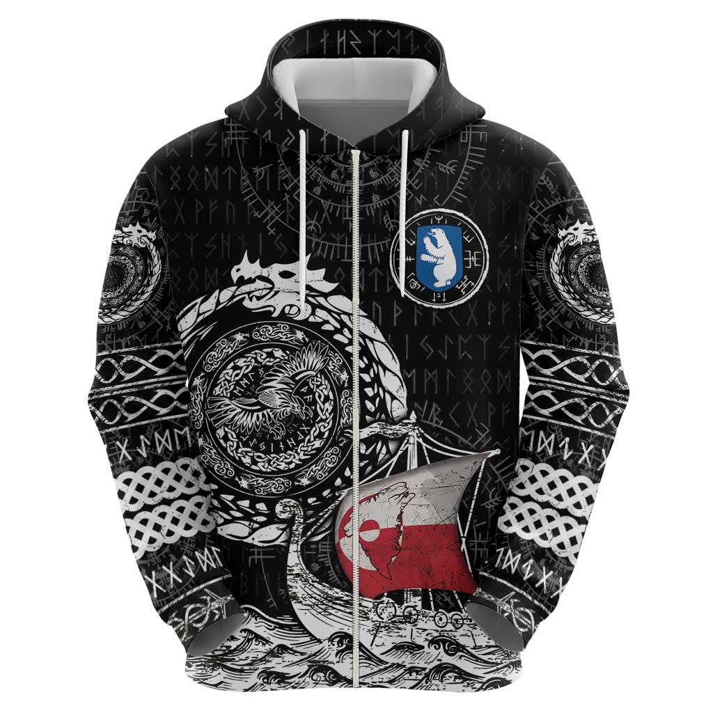 Personalized Viking Greenland Hoodie Greenlander Viking Ship DT05
