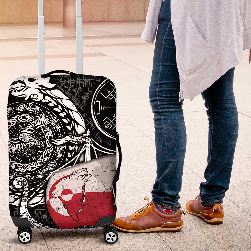 Viking Greenland Luggage Cover Greenlander Viking Ship DT05