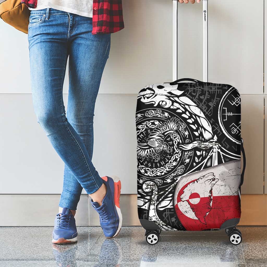 Viking Greenland Luggage Cover Greenlander Viking Ship DT05