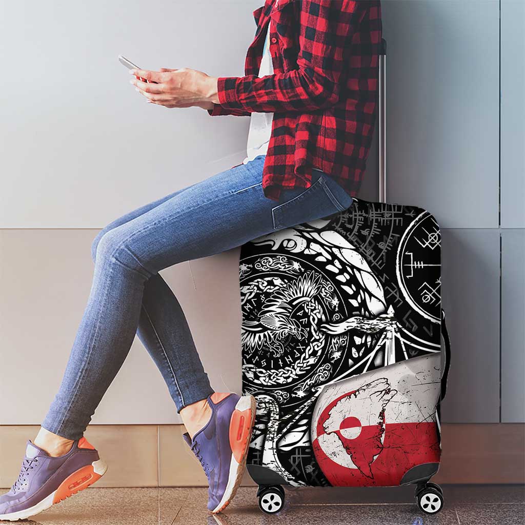 Viking Greenland Luggage Cover Greenlander Viking Ship DT05