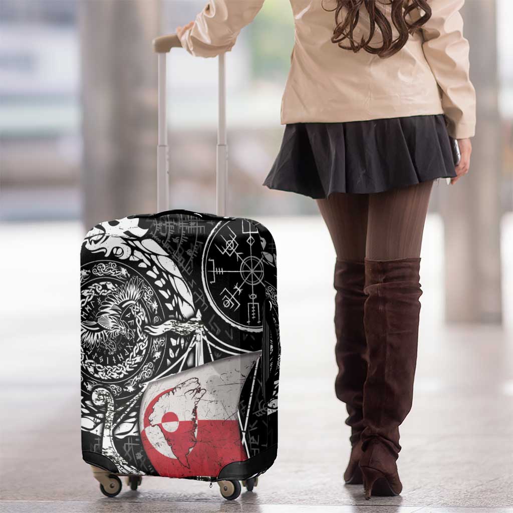 Viking Greenland Luggage Cover Greenlander Viking Ship DT05