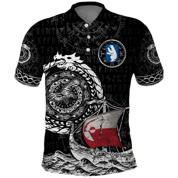 Personalized Viking Greenland Polo Shirt Greenlander Viking Ship DT05