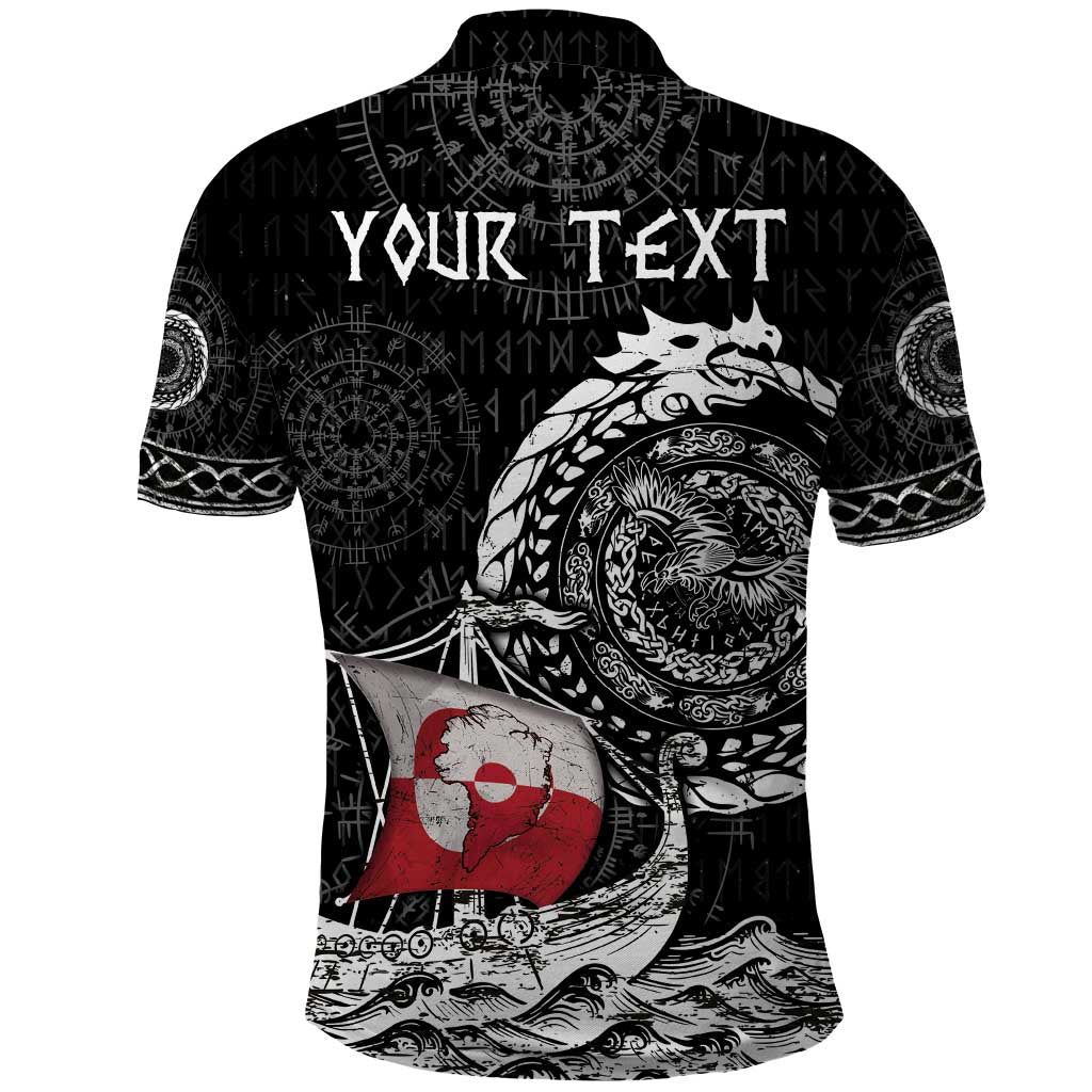 Personalized Viking Greenland Polo Shirt Greenlander Viking Ship DT05