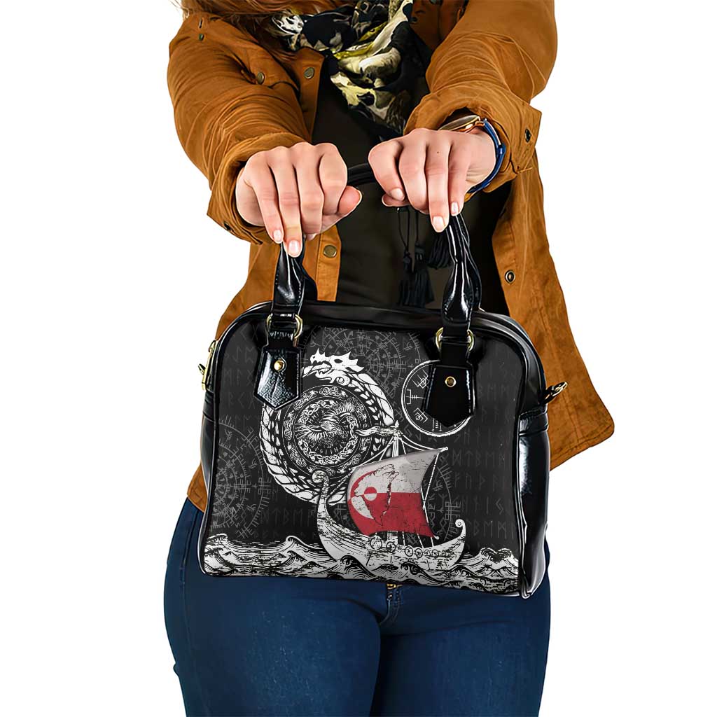 Viking Greenland Shoulder Handbag Greenlander Viking Ship DT05