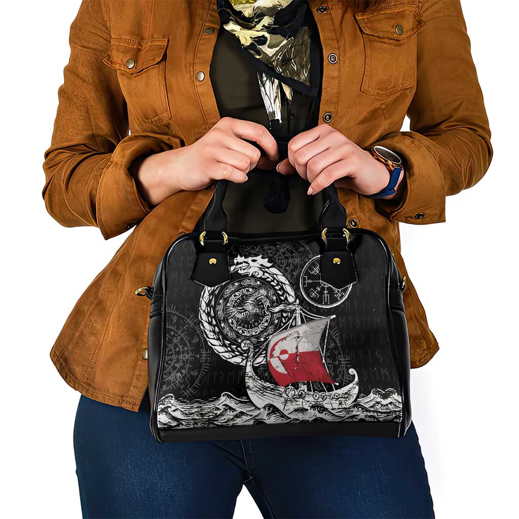 Viking Greenland Shoulder Handbag Greenlander Viking Ship DT05