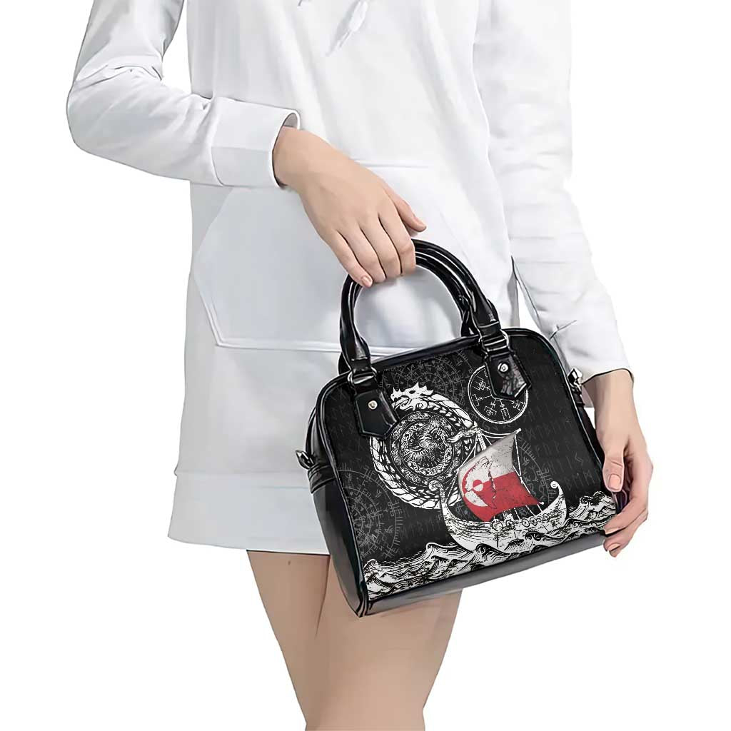 Viking Greenland Shoulder Handbag Greenlander Viking Ship DT05
