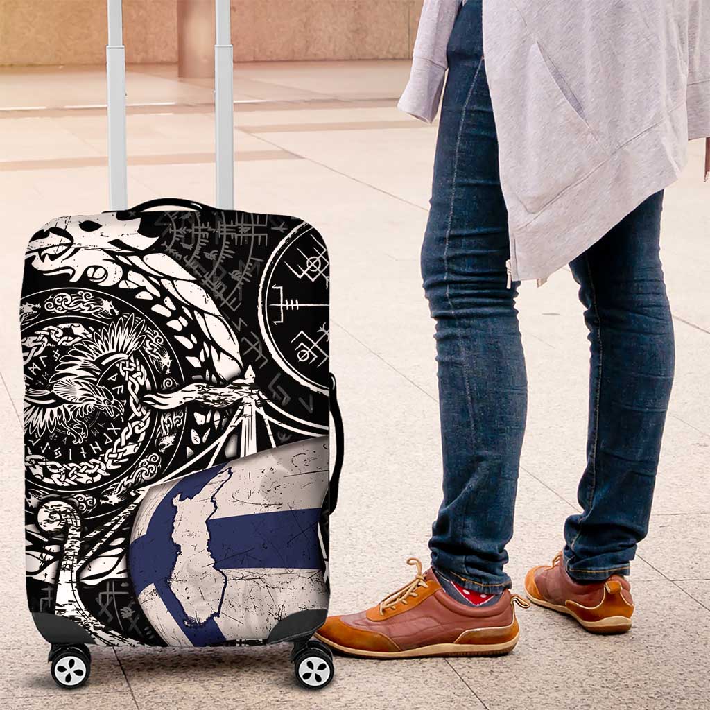 Viking Finland Luggage Cover Finnish Viking Ship DT05