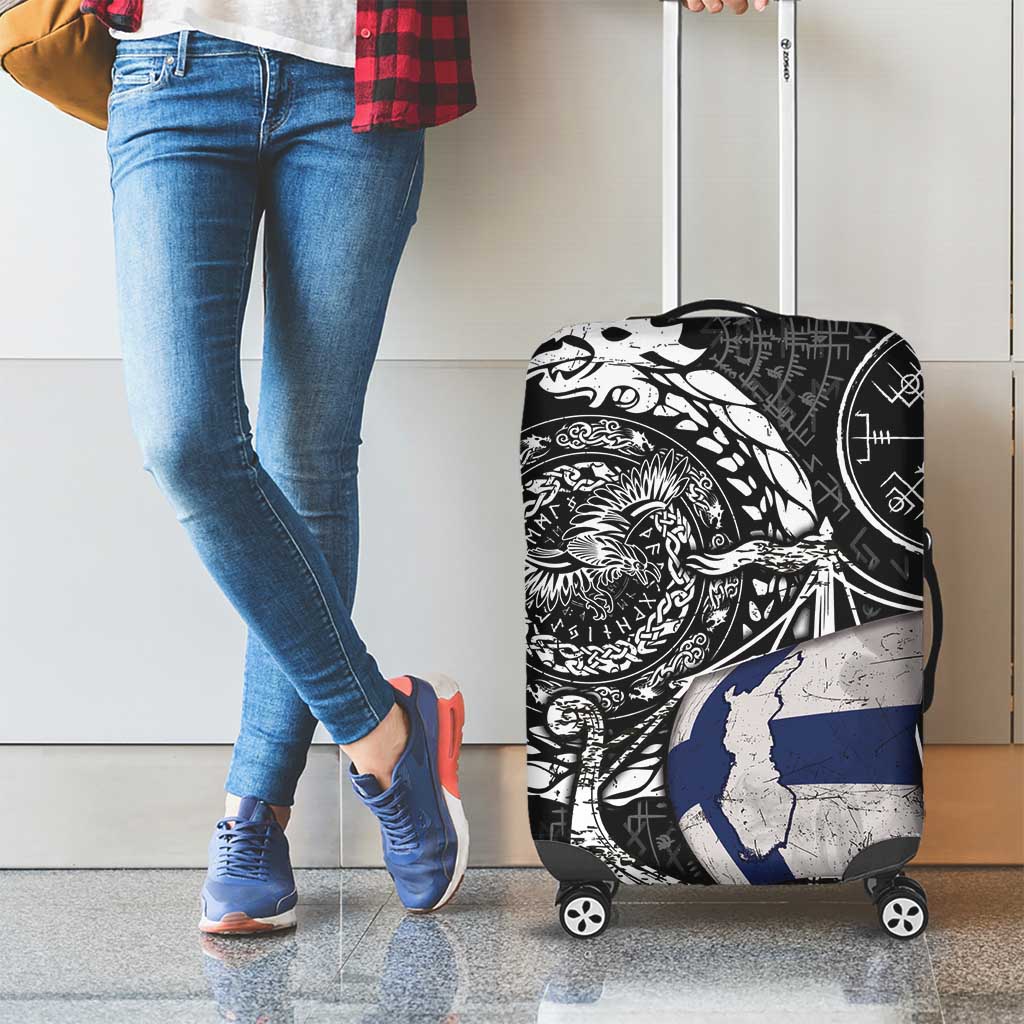Viking Finland Luggage Cover Finnish Viking Ship DT05