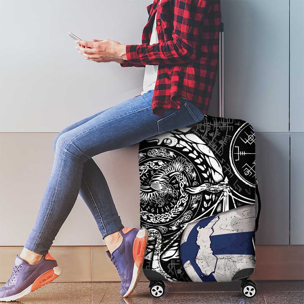 Viking Finland Luggage Cover Finnish Viking Ship DT05