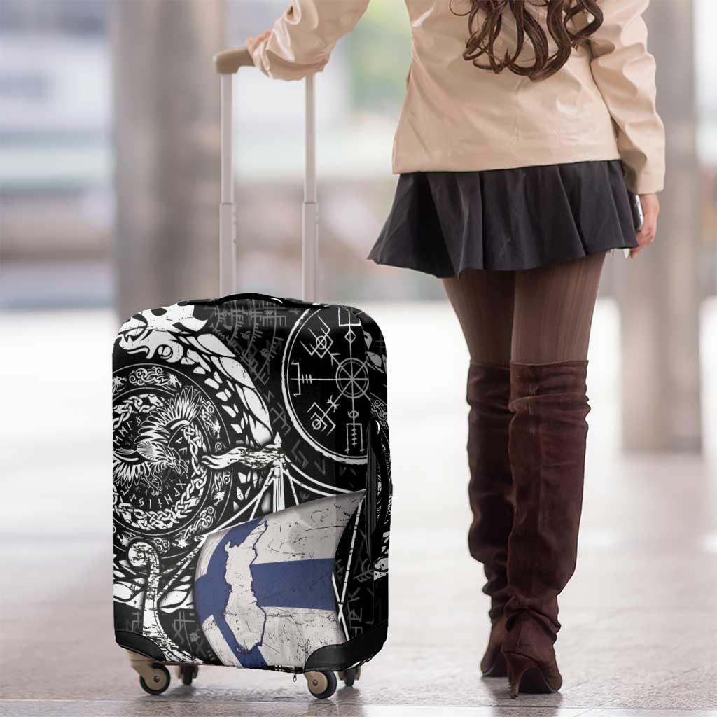 Viking Finland Luggage Cover Finnish Viking Ship DT05